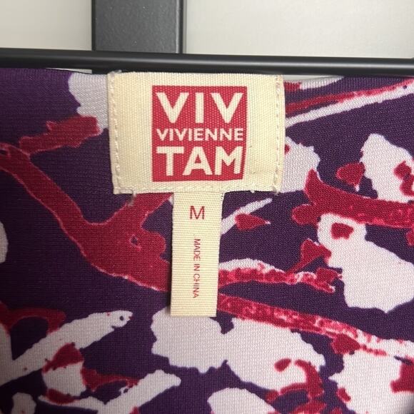 Viv Vivienne Tam Printed Dress Size Medium - Picture 3 of 5